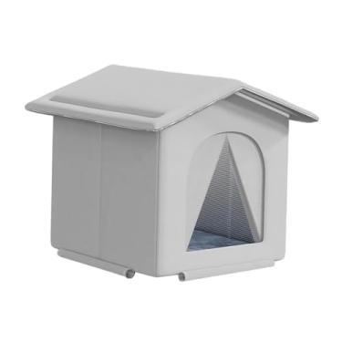 Imagem de ＡＷＨＡＯ Casinha para gatos de rua, abrigo para gatos abandonados, cama para gatinhos, ideal para jardim ou garagem, Sem Elevação, M