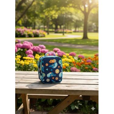 Imagem de Lancheira Térmica Puket Tubarão Futevolei Compacta e Prática