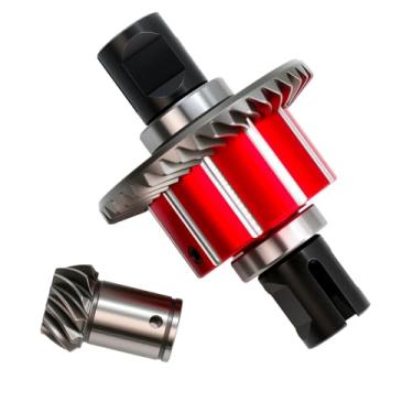 Imagem de BENMAZ Chrome Steel 39T&12T Front/Rear Differential Assembly Upgrades for Arrma 1/5 Kraton Outcast 8S Series, Replace #ARA310937