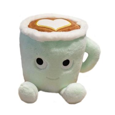 Imagem de Almofada de pelúcia Yoholto Latte, xícara de café com leite, 20 cm, ve