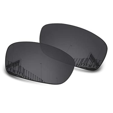 Imagem de Well-aimed Lentes de reposição polarizadas de 1,5 mm para óculos de sol Oakley Fives Squared OO9238, antiarranhões, resistente a impactos, Preto polarizado - 1,5 mm, One Size