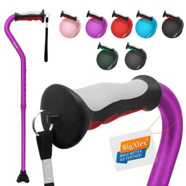 Imagem de Bastão de caminhada BigAlex, dobrável, leve e ajustável