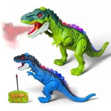 Imagem de Brinquedo Infantil Dinossauro Eletrônico Que Fumaça E Brilha - GBG STO