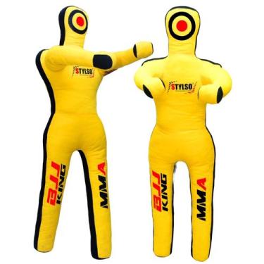 Imagem de Saco de pancadas Stylso Grappling Dummy 183 cm amarelo