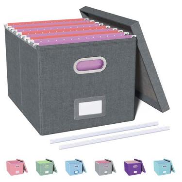 Imagem de Organizador de arquivos Oterri Dark Grey com barras deslizantes