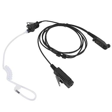 Imagem de Pdflie HP602 acessórios de rádio fone de ouvido microfone Ptt fone de ouvido de vigilância para Hytera HYT PD602 PD602i PD662 PD662i PD682i HP682 Walkie Talkie digital portátil (preto, com fio)