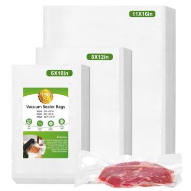 Imagem de Sacos seladores a vácuo Moretoes 150 unidades de galão 28x40cm Quartz 