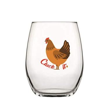Imagem de Drinking Divas "Cluck It" - Presente de taça de vinho de frango sem haste de 425 g para amantes de fazenda - presentes fofos e engraçados para mãe, namorada, esposa, melhor amiga