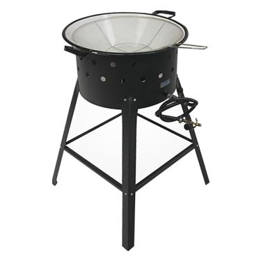 Imagem de Fritador Pasteleiro A Gás 14 Litros Metal Brey Com Cesto Tp - 07 - Cc