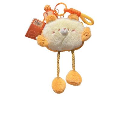 Imagem de Chaveiro de pão de pelúcia, linda boneca de torrada macia com pernas longas