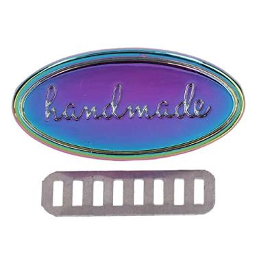 Imagem de Etiquetas feitas à mão em várias cores, etiquetas coloridas duráveis e requintadas, etiquetas de crochê em relevo feitas à mão para bolsas DIY, carteiras, bolsas, boneca, pano, sacos de costura, tricô