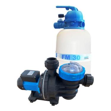 Imagem de Kit Filtro Conjunto P/piscinas Fm 30 + Bomba 1/4 Cv Sodramar