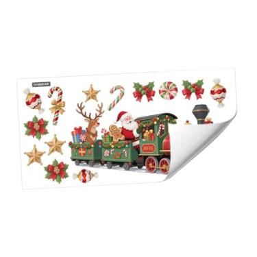 Imagem de Bothyi Adesivo de parede natalino decorativo em PVC, faça você mesmo, para janelas, dormitórios, quartos, salas de jantar, restaurantes e banheiros, Style C