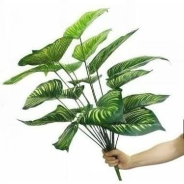 Imagem de Casa decoração plantas artificiais árvore 70 cm 18 folhas(18 folhas)