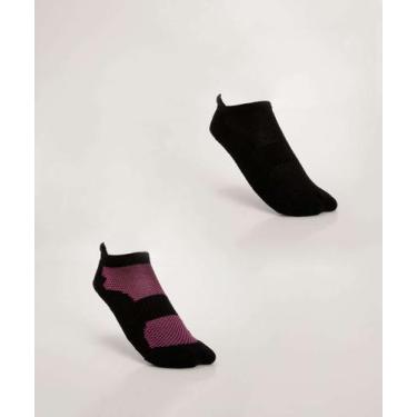 Imagem de Kit 2 Pares Meias Invisíveis Feminina Esportivas Maris-40075 - MARISA,