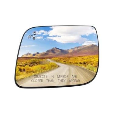 Imagem de Vidro espelhado aquecido do lado esquerdo do motorista adequado para Ford Explorer 2011-2015 substitui BB5Z17K707P, lente de vidro do espelho retrovisor LH com detecção de ponto cego
