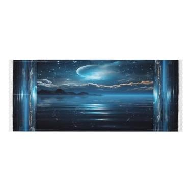 Imagem de Wassud Capas de lavadora e secadora de lua cheia, protetor de lavadora com sacos de armazenamento, capa de geladeira à prova de poeira com bolsos para lavanderia doméstica, cozinha, 120 x 55 cm