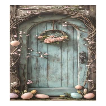 Imagem de Qilmy Capa magnética para máquina de lavar louça, ovos de páscoa, 58 x 66 cm, capa decorativa para geladeira para porta frontal, adesivo magnético, máquina de lavar, painel de geladeira, decalque para