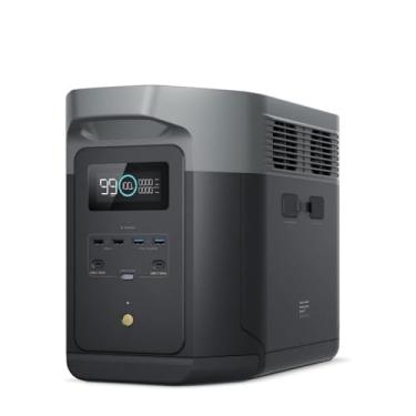 Imagem de Gerador Delta 2 Max 2048Wh, 2400W/3400W, LFP, 5 Tomadas AC, 7 Portas DC, Solar 2×500W Ecoflow (127, Volts)