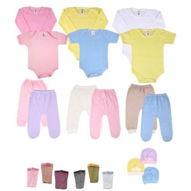 Imagem de Kit 22 Peças Maternidade Roupa De Bebê Menina E Menino - Tanran Baby, 