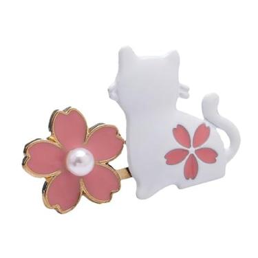 Imagem de Calça feminina com desenho animado de flor de cerejeira para mulheres destacável sem costura ajustável clipe modelador jeans soltos botões de aperto pinos reutilizáveis saias mangas roupas vestido