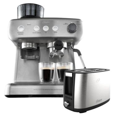 Imagem de Kit Cafeteira Espresso Xpert E Torradeira Inox Oster 110V