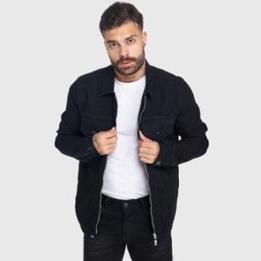 Imagem de Jaqueta Masculina HNO Jeans Venom com Fechamento em Ziper Preto-Masculino