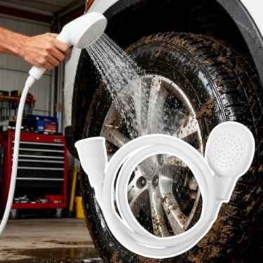 Imagem de Torneira multifuncional chuveiro irrigador filtro de drenagem mangueira pia cabeça de lavagem extensor de chuveiro banheiro animal de estimação suprimentos de limpeza de banho