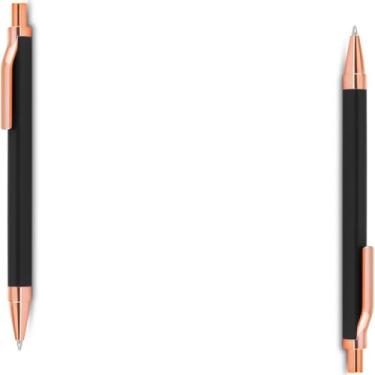 Imagem de Caneta Esferográfica Metal com Ponta Touch, Escrita Azul, Corpo Emborrachado, Grip Emborrachado, Ponta Média 1.0mm, Ambidestro (Kit 2 Azul ;)