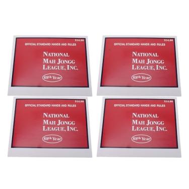Imagem de HEEPDD 4 Cartas de Regras de Mahjong, Fáceis de Transportar Com Guia de Referência de Pontuação para Iniciantes, Vários Jogadores, Entretenimento Doméstico, Viagens e Jogos de Festa