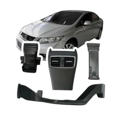 Imagem de Difusor de Ar Condicionado Traseiro para Honda Civic 2016 a 2021 Acabamento Interno Original