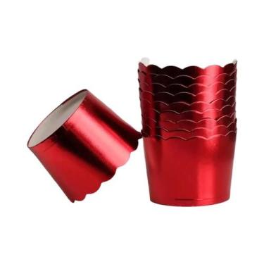 Imagem de 48 Peças De Forminhas De Papel Alumínio Para Cupcake, Copos De Muffin 