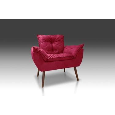 Imagem de Poltrona Opala Vermelha CASA DA POLTRONA  - kibaratomoveis