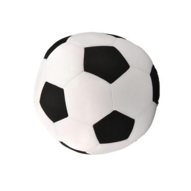 Imagem de Bola de Pelúcia 25 cm Branca E Preto Futebol - Luppan
