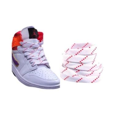 Imagem de Cadarços Elásticos De Cores Mistas Para Tênis AF1 AJ 100 120 140CM Cad