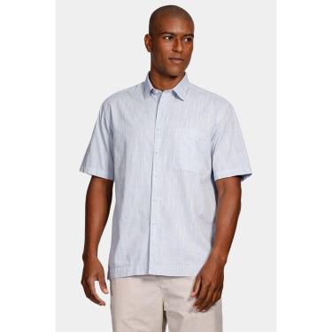 Imagem de Camisa Aramis Manga Curta Regular Flamê Com Bolso Azul-Masculino