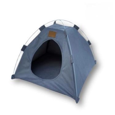 Imagem de Cabana Toca Pet para Cães e Gatos Cama Tenda Confortável Pequeno Porte(Suede Cinza)