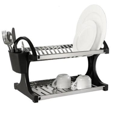 Imagem de Escorredor de Louça para 16 Pratos com Dispenser de Talher Suprema em 