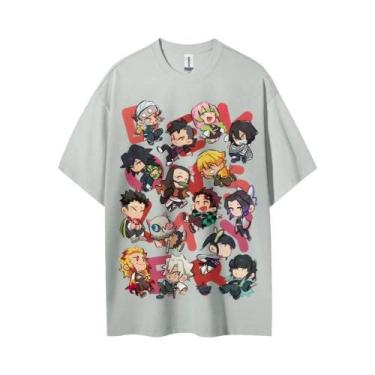 Imagem de Camiseta Casual De Manga Curta Confortável De Anime Japonês Demon Slay
