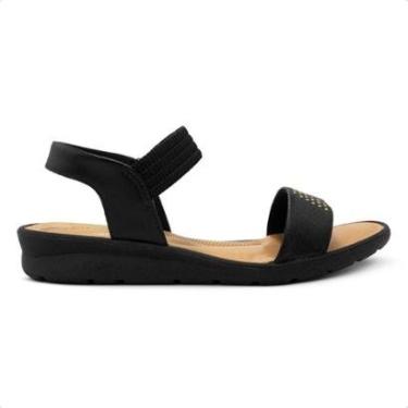 Imagem de Sandália Usaflex Feminina Detalhe Rebite Couro Casual MA03006-Feminino