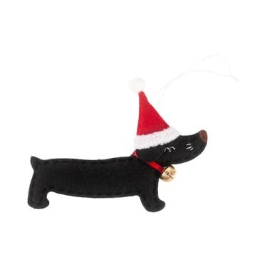 Imagem de Pingente De Natal Em Forma De Cachorro Salsicha, Decoração Para Festas