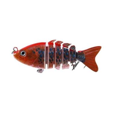 Imagem de Isca Artificial Rígida 3D De Seis Segmentos Com 2 Anzóis Para Robalo E