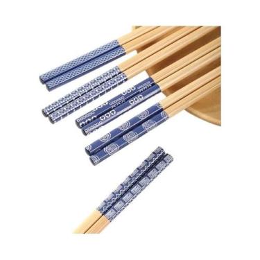 Imagem de Hashis De Bambu Natural Antiderrapantes, Antimofo, Resistentes Ao Calo