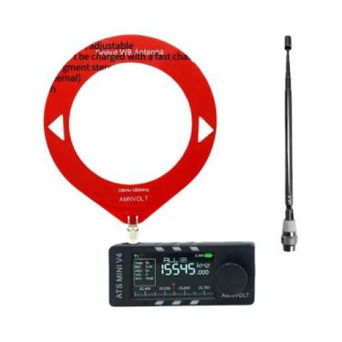 Imagem de Rádio Portátil Mini AM/FM USB Com Tela IPS De 1.9 Polegadas Para Uso I