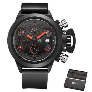 Imagem de Relógio Masculino Baogela 1606 à Prova D'água Laranja