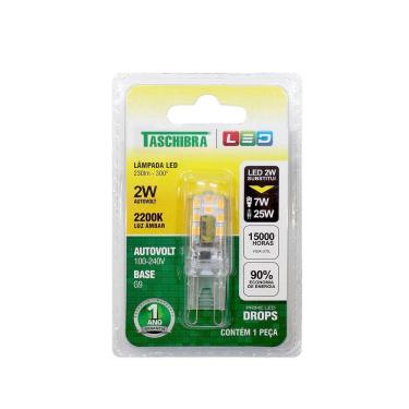 Imagem de Lâmpada Led G9 Drops 2w Taschibra Bivolt 2200k Luz Quente