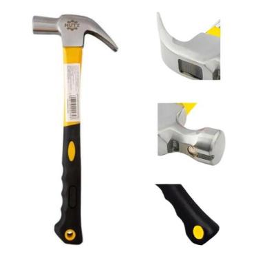 Imagem de Martelo Unha Carpinteiro Profissional 500g Cabo Fibra 27mm - MOMENT