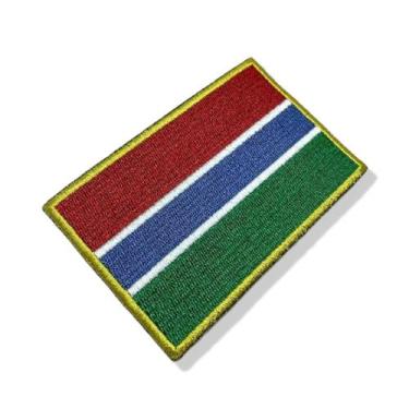 Imagem de BP0196T21 Bandeira Gambia Patch Bordado Termo Adesivo - BR44