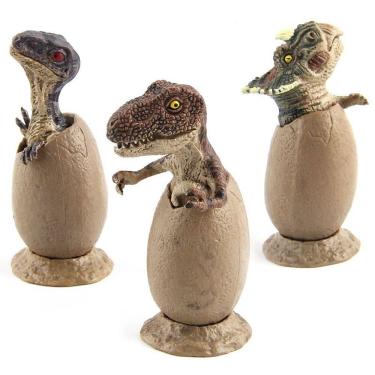 Imagem de Conjunto de minibonecos de dinossauro jurássico com filhotes, 3 unidades