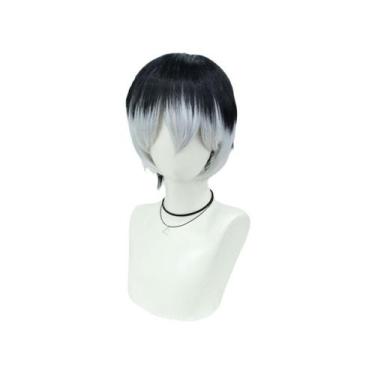 Imagem de Peruca de cosplay Haikyuu's Kotaro Bokuto Character 30cm - taiyuanketa